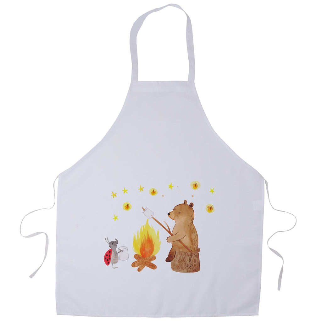 Kochschürze Bär & Marienkäfer Lagerfeuer Schürze, Backschürze, Küchenschürze, Grillschürze, Latzschürze, Bär, Teddy, Teddybär, Lagerfeuer