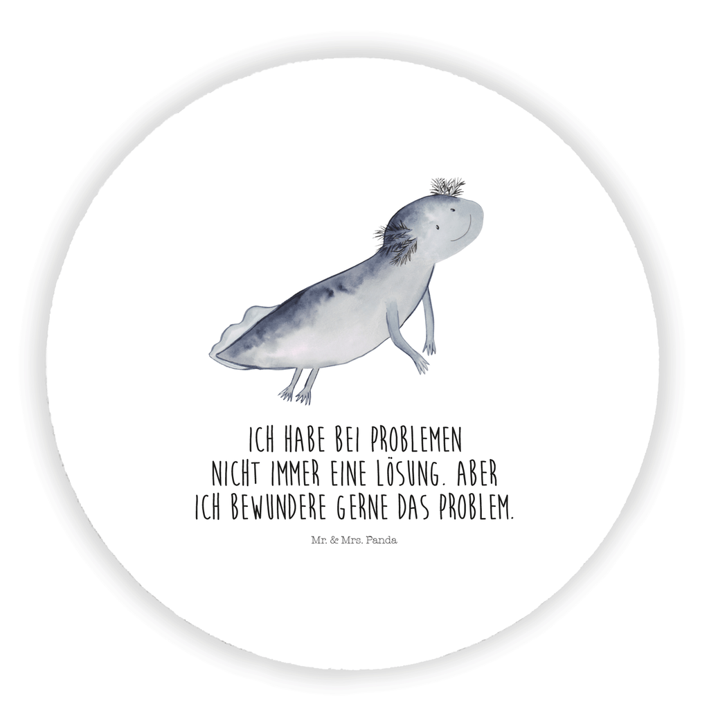 Rund Magnet Axolotl schwimmt Kühlschrankmagnet, Pinnwandmagnet, Souvenir Magnet, Motivmagnete, Dekomagnet, Whiteboard Magnet, Notiz Magnet, Kühlschrank Dekoration, Axolotl, Molch, Axolot, Schwanzlurch, Lurch, Lurche, Problem, Probleme, Lösungen, Motivation
