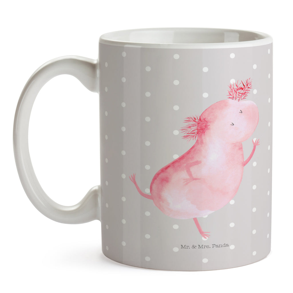 Tasse Axolotl tanzt Axolotl, Axolot, Schwanzlurch, Lurch, Lurche, Dachschaden, Sterne, verrückt, Freundin, beste Freundin Becher, Kaffeetasse, Kaffeebecher, Tee, Frühstück, Büro  Axolotl, Molch