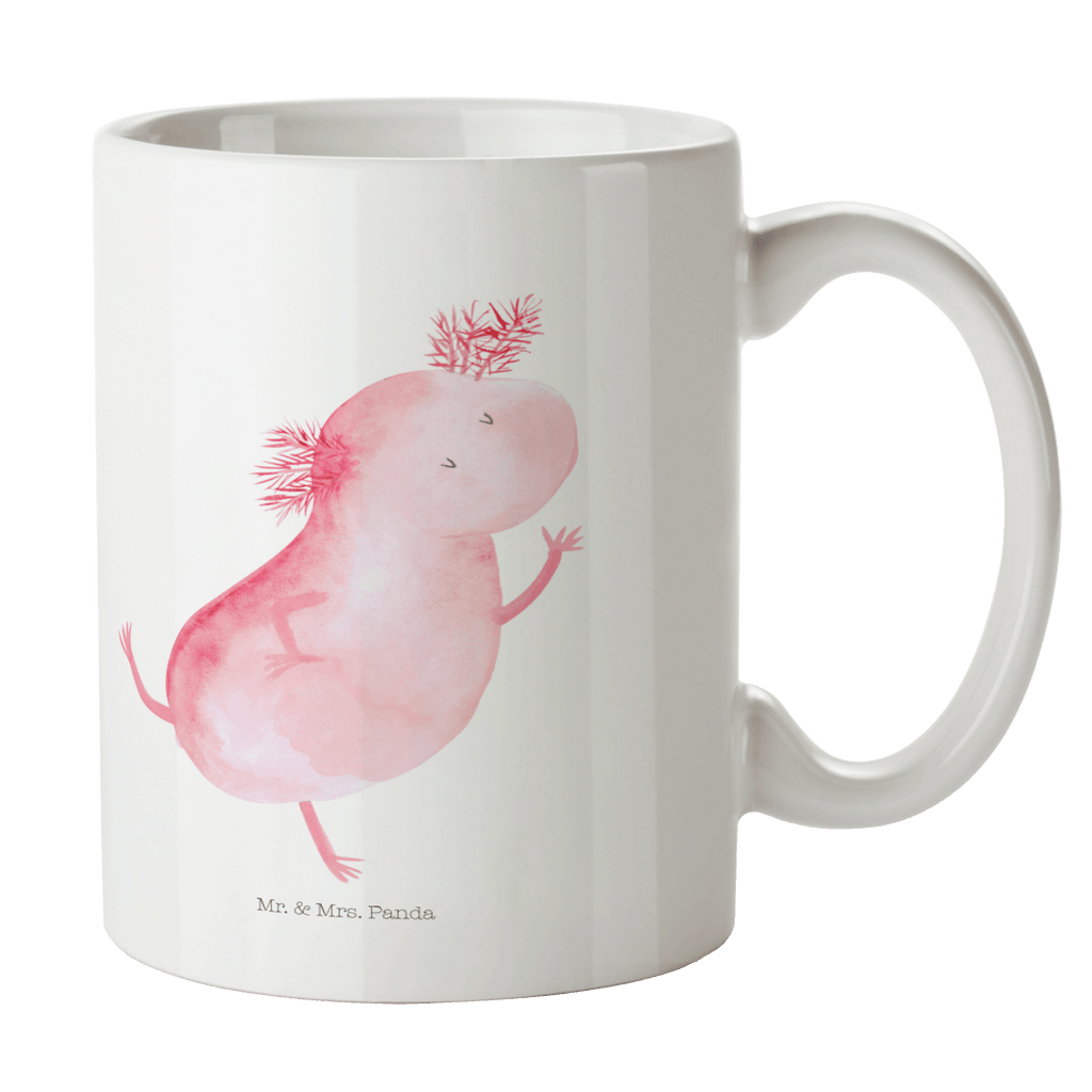 Tasse Axolotl tanzt Axolotl, Axolot, Schwanzlurch, Lurch, Lurche, Dachschaden, Sterne, verrückt, Freundin, beste Freundin Becher, Kaffeetasse, Kaffeebecher, Tee, Frühstück, Büro  Axolotl, Molch