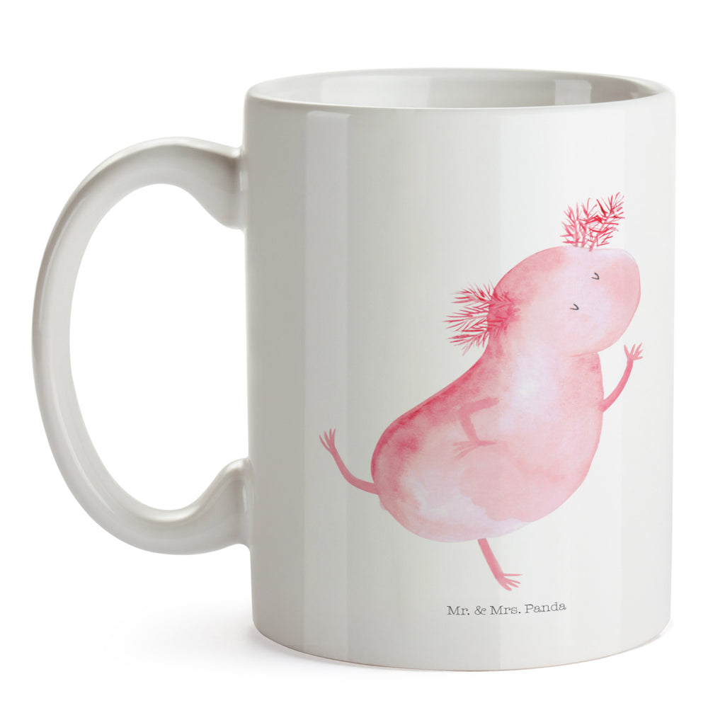 Tasse Axolotl tanzt Axolotl, Axolot, Schwanzlurch, Lurch, Lurche, Dachschaden, Sterne, verrückt, Freundin, beste Freundin Becher, Kaffeetasse, Kaffeebecher, Tee, Frühstück, Büro  Axolotl, Molch