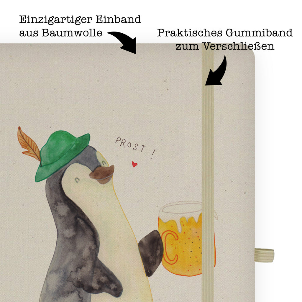 DIN A5 Baumwoll Notizbuch Pinguin Bier Notizen, Eintragebuch, Tagebuch, Notizblock, Adressbuch, Journal, Kladde, Skizzenbuch, Notizheft, Schreibbuch, Schreibheft, Pinguin, Pinguine, Bier, Oktoberfest