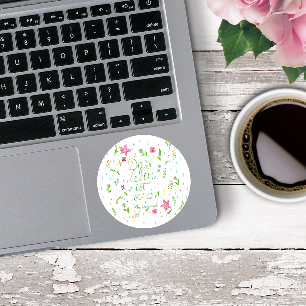 40mm Rund Aufkleber Blumen Das Leben ist schön Sticker, Aufkleber, Etikett, Blumen Deko, Frühlings Deko, Sommer Deko, Dekoration, positive Botschaft, Naturliebhaber, Outdoor, Natur, Abenteuer, Blumen, Blümchen, Das Leben ist schön, Spruch über das Leben, Motivation Spruch, fröhlich sein, glücklich sein