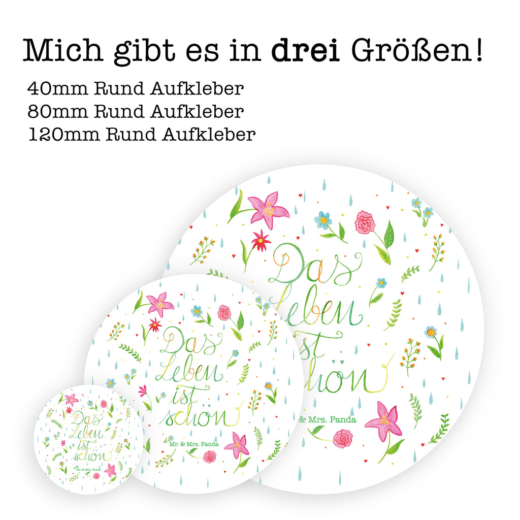 40mm Rund Aufkleber Blumen Das Leben ist schön Sticker, Aufkleber, Etikett, Blumen Deko, Frühlings Deko, Sommer Deko, Dekoration, positive Botschaft, Naturliebhaber, Outdoor, Natur, Abenteuer, Blumen, Blümchen, Das Leben ist schön, Spruch über das Leben, Motivation Spruch, fröhlich sein, glücklich sein