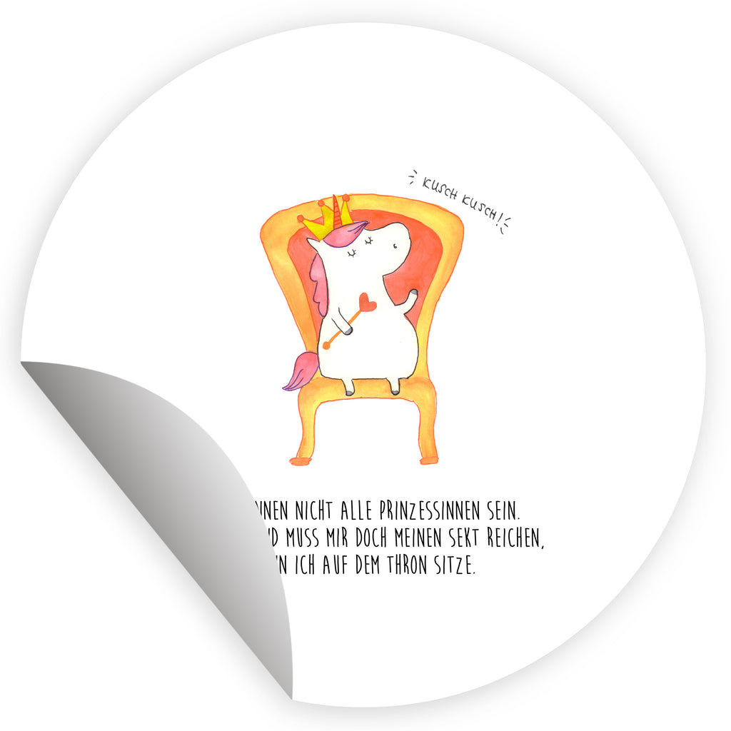 80mm Rund Aufkleber Einhorn Prinzessin Sticker, Aufkleber, Etikett, Einhorn, Einhörner, Einhorn Deko, Pegasus, Unicorn, Geburtstag, Prinzessin, Geburtstagsgeschenk, Geschenk, Monat