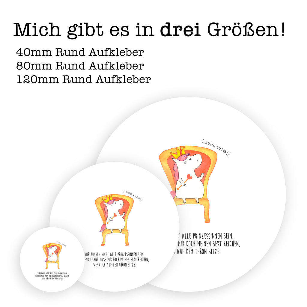 80mm Rund Aufkleber Einhorn Prinzessin Sticker, Aufkleber, Etikett, Einhorn, Einhörner, Einhorn Deko, Pegasus, Unicorn, Geburtstag, Prinzessin, Geburtstagsgeschenk, Geschenk, Monat