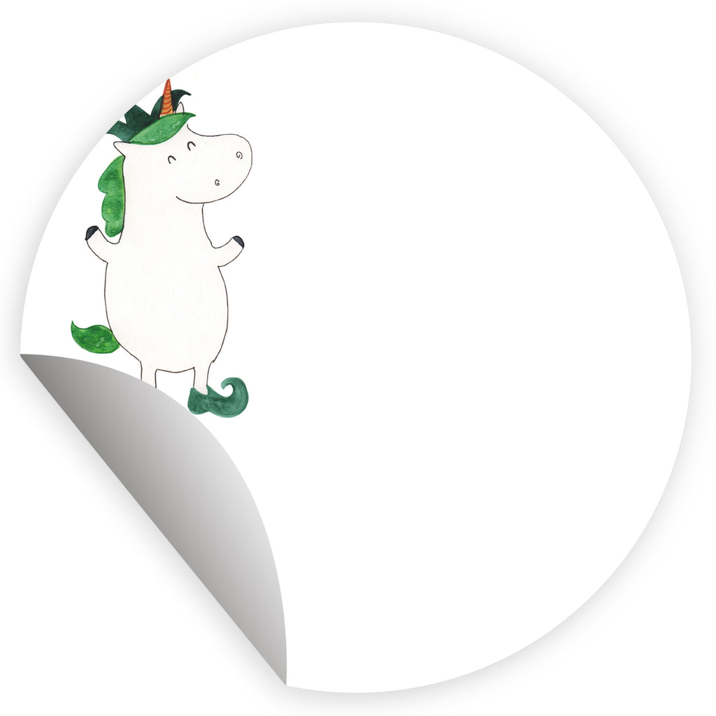 80mm Rund Aufkleber Einhorn Joker Sticker, Aufkleber, Etikett, Einhorn, Einhörner, Einhorn Deko, Pegasus, Unicorn, Hofnarr, Kasper, Gaukler, Mittelalter