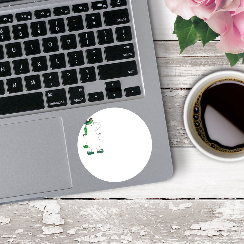 80mm Rund Aufkleber Einhorn Joker Sticker, Aufkleber, Etikett, Einhorn, Einhörner, Einhorn Deko, Pegasus, Unicorn, Hofnarr, Kasper, Gaukler, Mittelalter