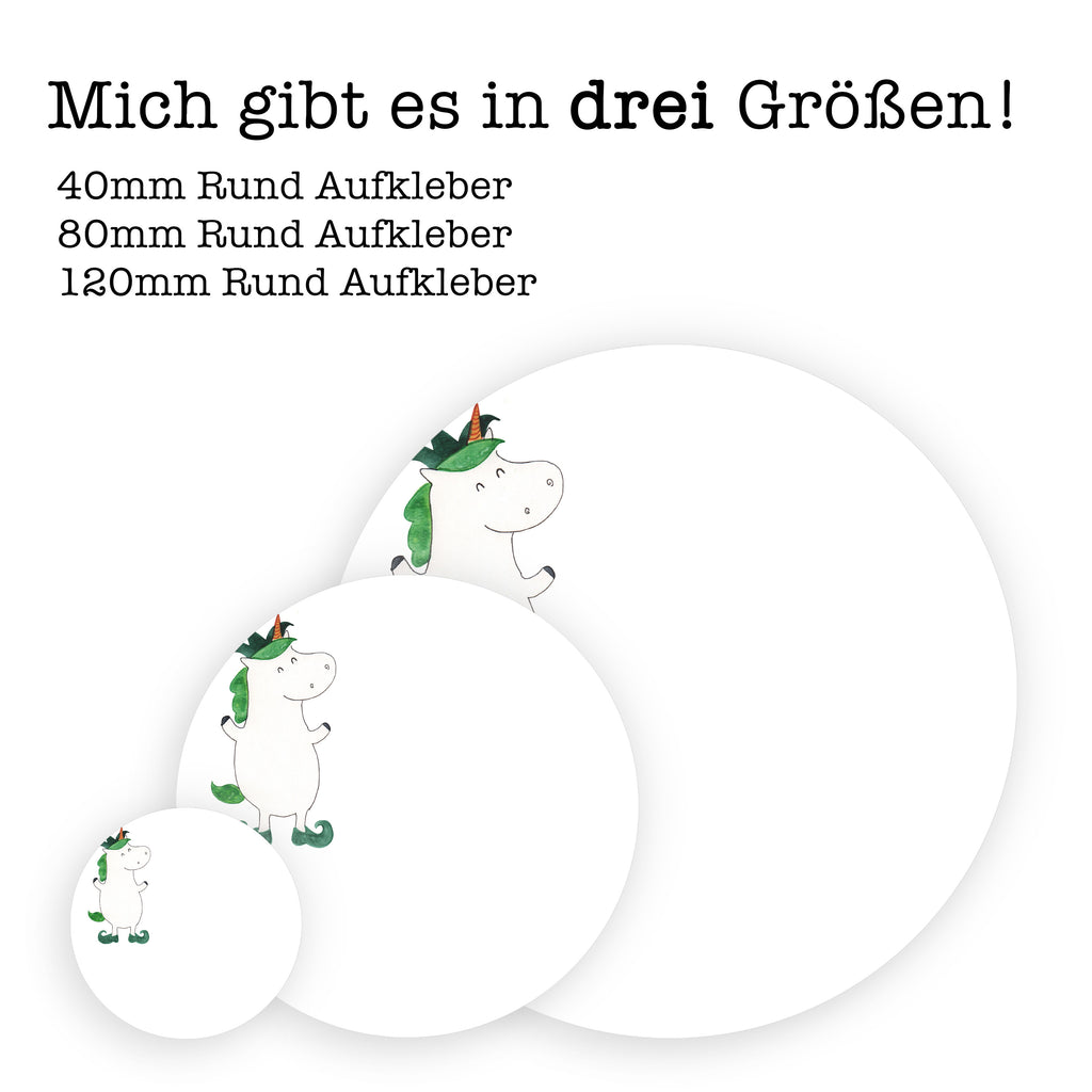 80mm Rund Aufkleber Einhorn Joker Sticker, Aufkleber, Etikett, Einhorn, Einhörner, Einhorn Deko, Pegasus, Unicorn, Hofnarr, Kasper, Gaukler, Mittelalter