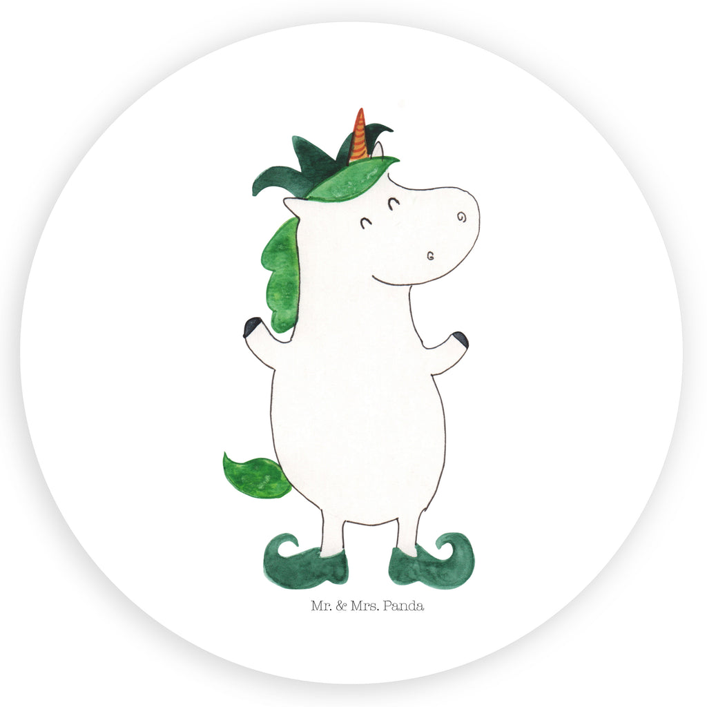 80mm Rund Aufkleber Einhorn Joker Sticker, Aufkleber, Etikett, Einhorn, Einhörner, Einhorn Deko, Pegasus, Unicorn, Hofnarr, Kasper, Gaukler, Mittelalter