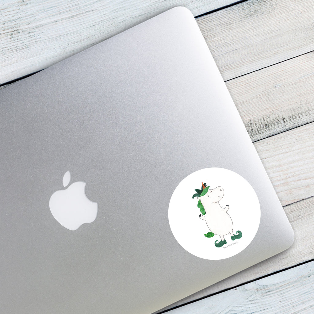 80mm Rund Aufkleber Einhorn Joker Sticker, Aufkleber, Etikett, Einhorn, Einhörner, Einhorn Deko, Pegasus, Unicorn, Hofnarr, Kasper, Gaukler, Mittelalter