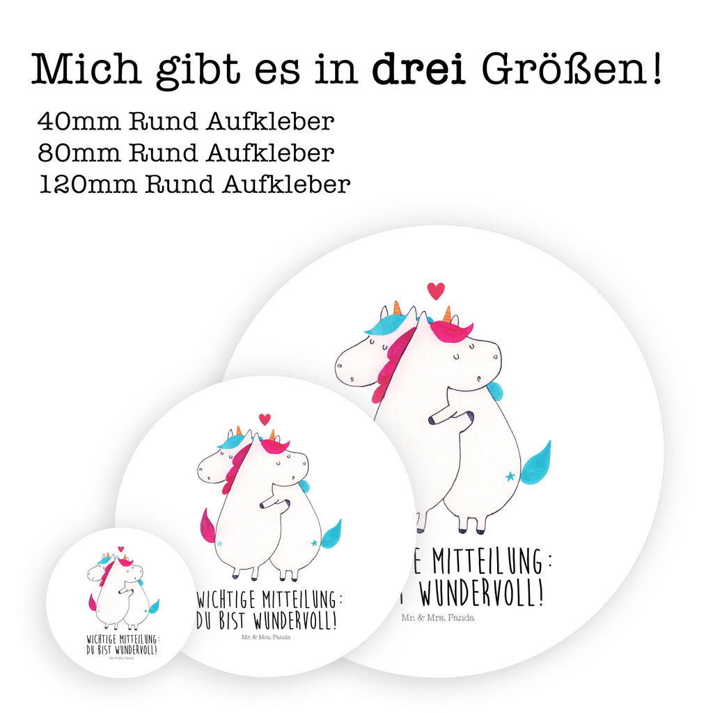 80mm Rund Aufkleber Einhorn Mitteilung Sticker, Aufkleber, Etikett, Einhorn, Einhörner, Einhorn Deko, Pegasus, Unicorn, Valentinstag, Valentine, Liebe, Geschenk, Partner, Ehe, lustig, witzig, Spruch