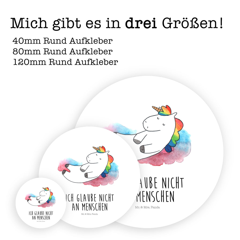80mm Rund Aufkleber Einhorn Wolke 7 Sticker, Aufkleber, Etikett, Einhorn, Einhörner, Einhorn Deko, Pegasus, Unicorn, verliebt, Menschen, witzig, lustig, Geschenk, Glaube, Realität, Lächeln