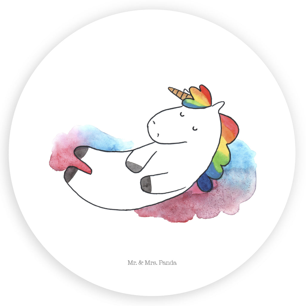80mm Rund Aufkleber Einhorn Wolke 7 Sticker, Aufkleber, Etikett, Einhorn, Einhörner, Einhorn Deko, Pegasus, Unicorn, verliebt, Menschen, witzig, lustig, Geschenk, Glaube, Realität, Lächeln