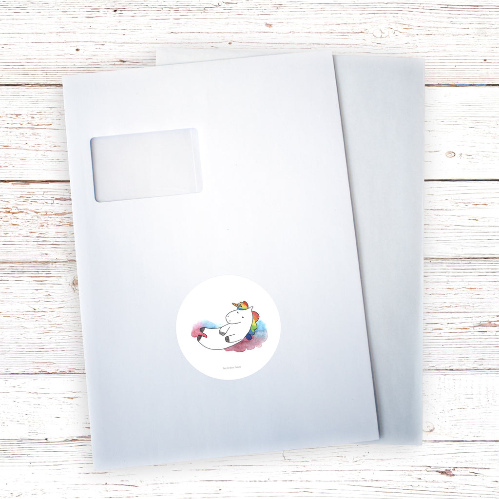 80mm Rund Aufkleber Einhorn Wolke 7 Sticker, Aufkleber, Etikett, Einhorn, Einhörner, Einhorn Deko, Pegasus, Unicorn, verliebt, Menschen, witzig, lustig, Geschenk, Glaube, Realität, Lächeln