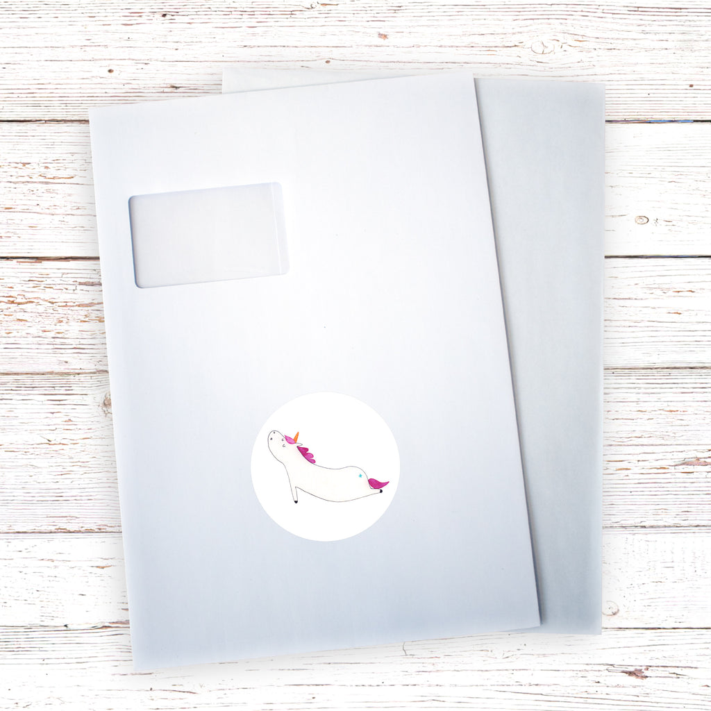 80mm Rund Aufkleber Einhorn Yoga Sticker, Aufkleber, Etikett, Einhorn, Einhörner, Einhorn Deko, Pegasus, Unicorn, Yoga, Namaste, Achtsamkeit, Entspannung, Joga, Yogamatte, Sport, lustig, witzig, süß