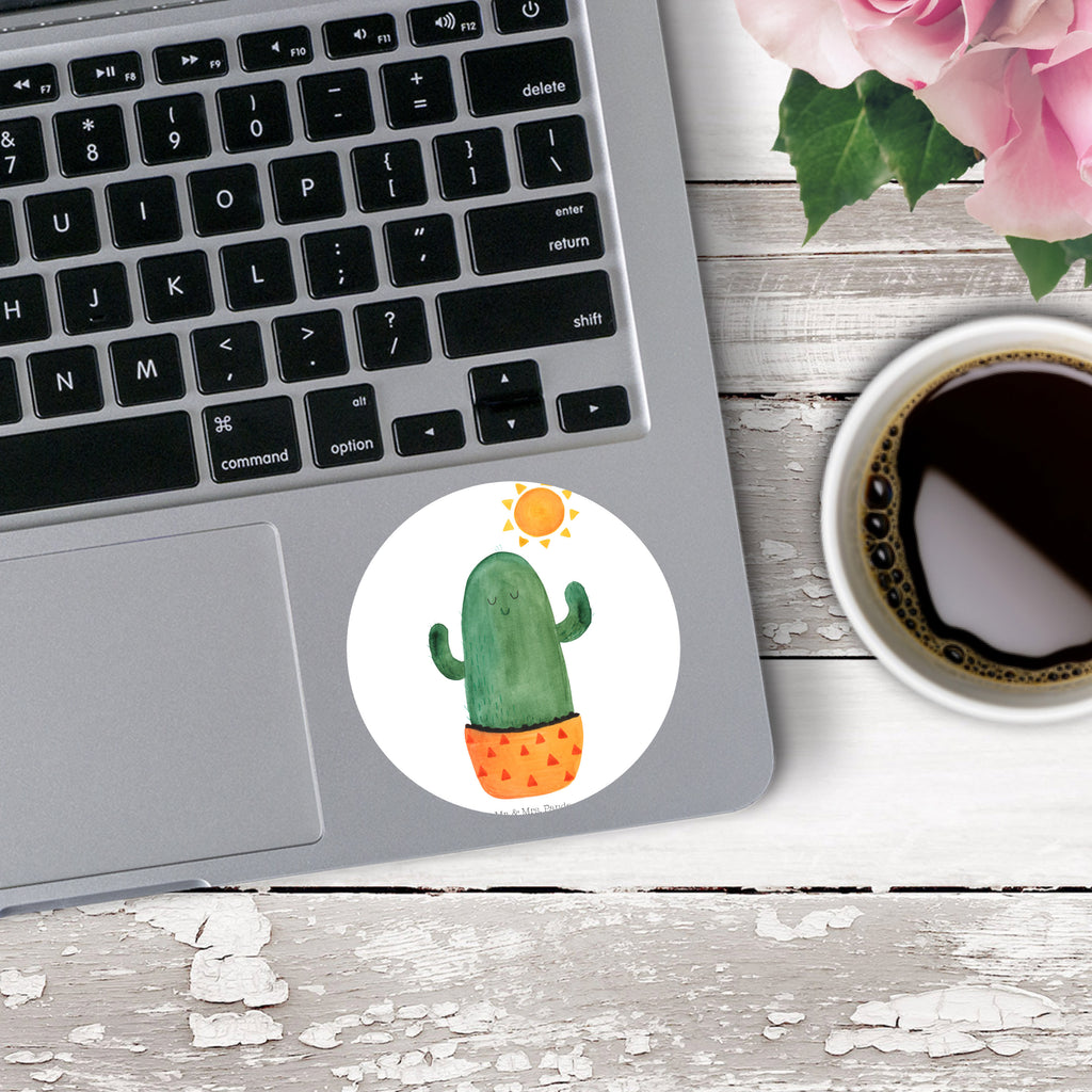 80mm Rund Aufkleber Kaktus Sonnenanbeter Sticker, Aufkleber, Etikett, Kaktus, Kakteen, Liebe Kaktusliebe, Sonne, Sonnenschein, Glück, glücklich, Motivation, Neustart, Trennung, Ehebruch, Scheidung, Freundin, Liebeskummer, Liebeskummer Geschenk, Geschenkidee