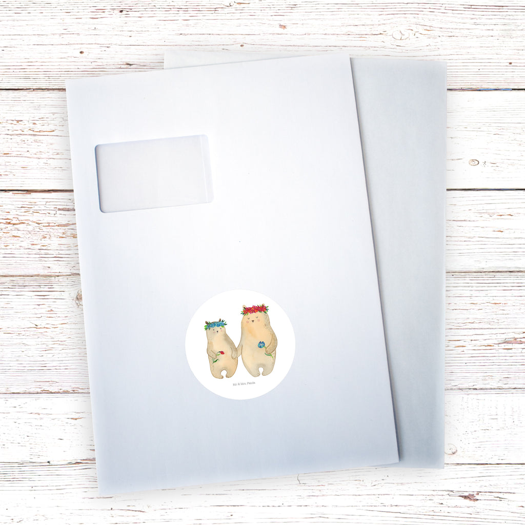 80mm Rund Aufkleber Bären mit Blumenkranz Sticker, Aufkleber, Etikett, Familie, Vatertag, Muttertag, Bruder, Schwester, Mama, Papa, Oma, Opa, Bär, Bären, Mutter, Mutti, Mami, Lieblingsmensch, Lieblingsmama, beste Mutter, weltbeste Mama, Geschenk Mama. Muttertag, Tochter, Kind, Kinder, Töchter, Family, Vorbild