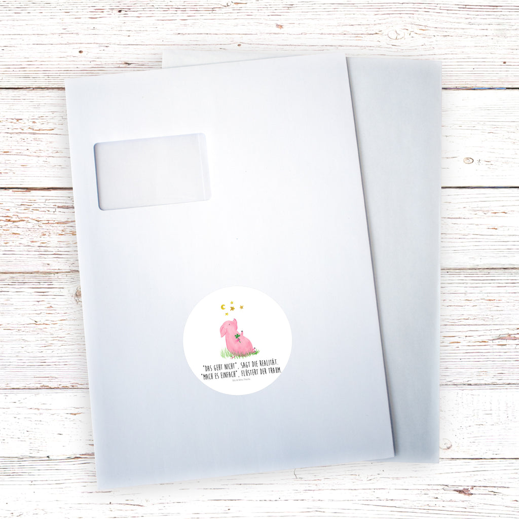 80mm Rund Aufkleber Glücksschwein Sticker, Aufkleber, Etikett, Tiermotive, Gute Laune, lustige Sprüche, Tiere, Glücksschwein. Glück, Schwein, Schweinchen, Sterne, Sernchen, Ziele, Träume, Motivation, Glücksbringer