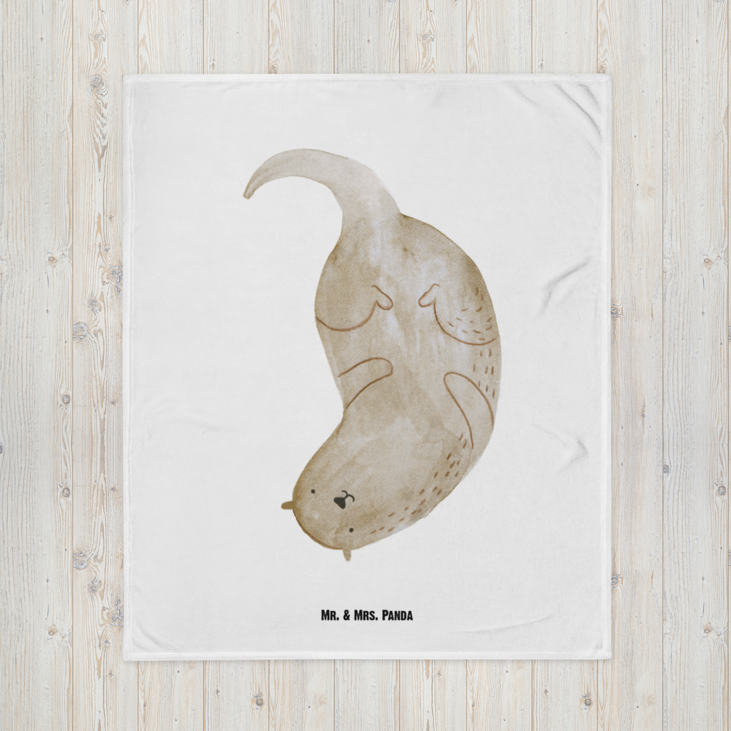Babydecke Otter kopfüber Babydecke, Babygeschenk, Geschenk Geburt, Babyecke Kuscheldecke, Krabbeldecke, Otter, Fischotter, Seeotter, Otter Seeotter See Otter