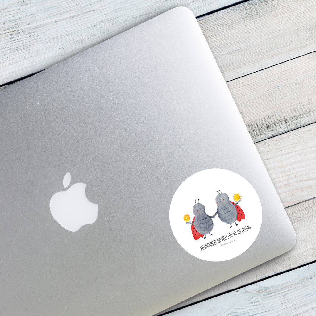 80mm Rund Aufkleber Sternzeichen Zwilling Sticker, Aufkleber, Etikett, Tierkreiszeichen, Sternzeichen, Horoskop, Astrologie, Aszendent, Zwillinge, Zwilling Geschenk, Zwilling Sternzeichen, Geburtstag Mai, Geschenk Mai, Geschenk Juni, Marienkäfer, Glückskäfer, Zwillingsbruder, Zwillingsschwester