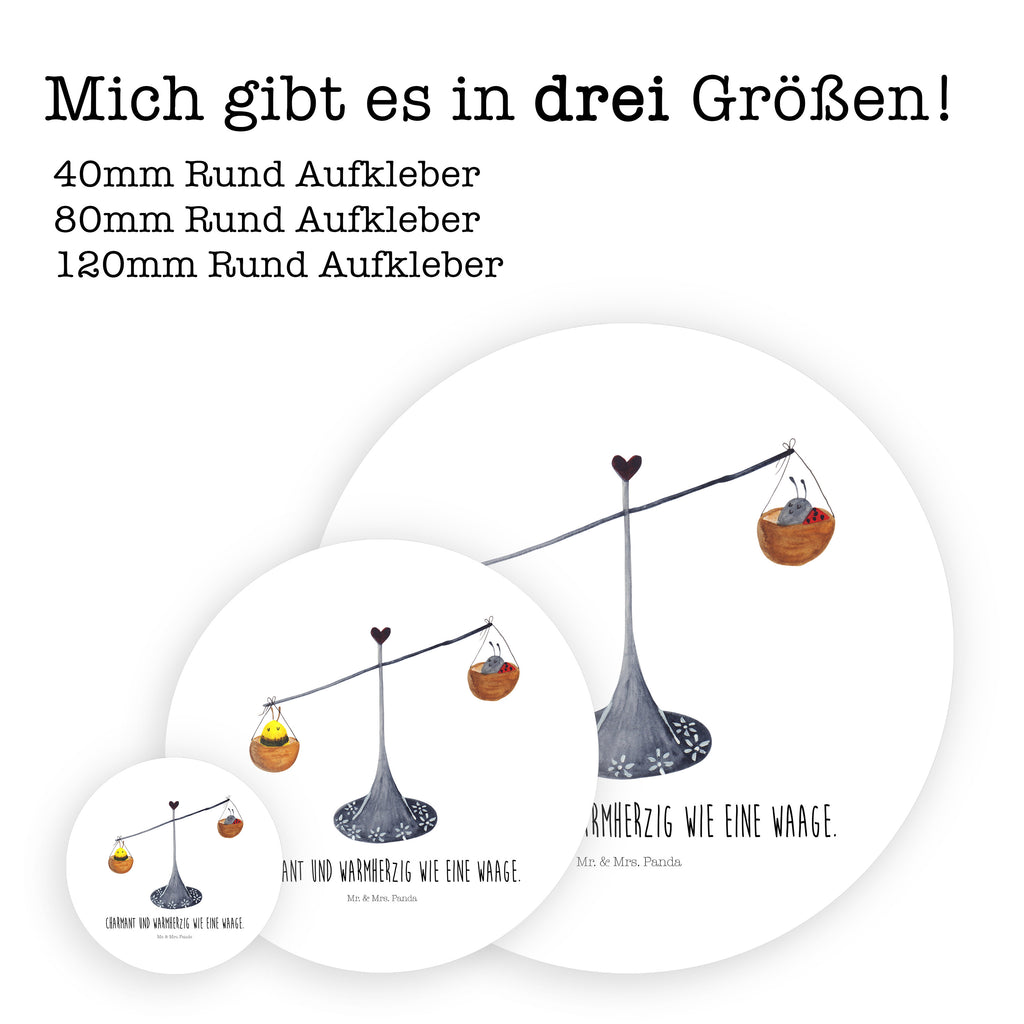 80mm Rund Aufkleber Sternzeichen Waage Sticker, Aufkleber, Etikett, Tierkreiszeichen, Sternzeichen, Horoskop, Astrologie, Aszendent, Waage, Waage Geschenk, Waage Sternzeichen, Geschenk Oktober, Geschenk September, Geburtstag Oktober, Geburtstag September, Gleichgewicht, Marienkäfer, Hummel, Biene