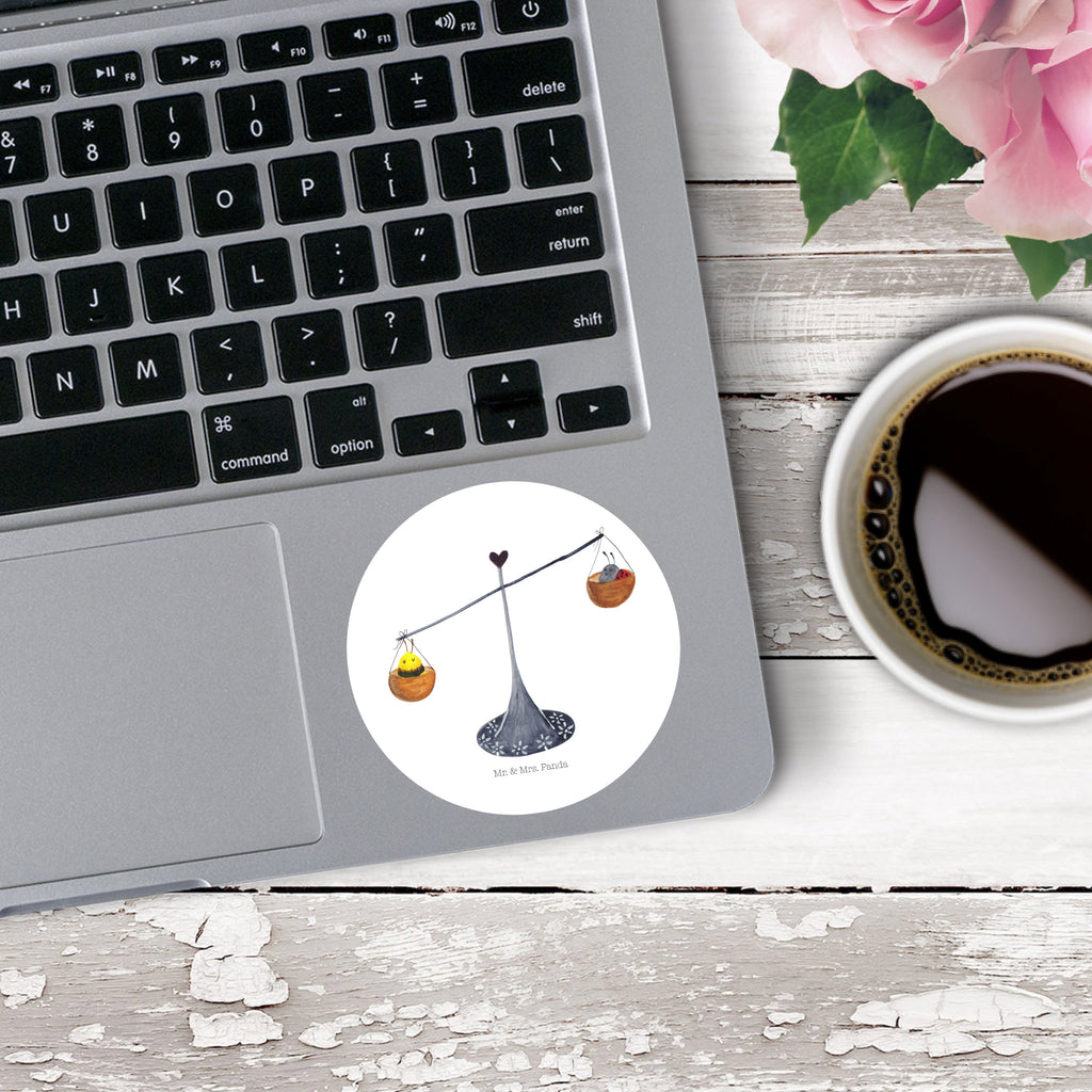 80mm Rund Aufkleber Sternzeichen Waage Sticker, Aufkleber, Etikett, Tierkreiszeichen, Sternzeichen, Horoskop, Astrologie, Aszendent, Waage, Waage Geschenk, Waage Sternzeichen, Geschenk Oktober, Geschenk September, Geburtstag Oktober, Geburtstag September, Gleichgewicht, Marienkäfer, Hummel, Biene