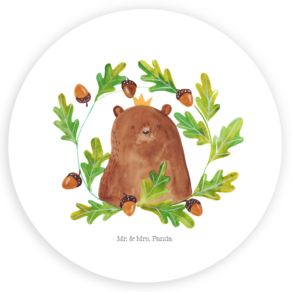 80mm Rund Aufkleber Bär König Sticker, Aufkleber, Etikett, Bär, Teddy, Teddybär, Papa, Papa Bär, bester Vater, bester Papa, weltbester Papa, Vatertag, Vater, Dad, Daddy, Papi