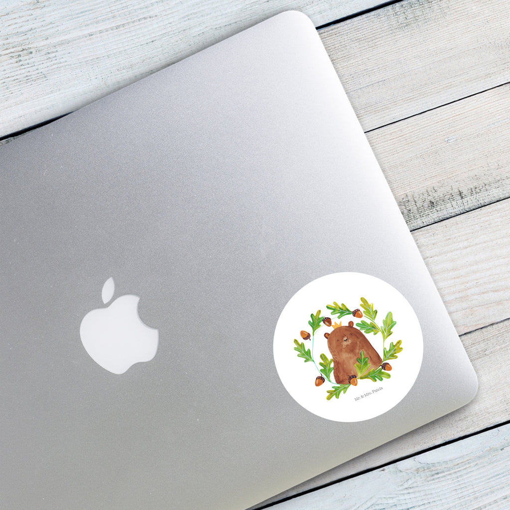 80mm Rund Aufkleber Bär König Sticker, Aufkleber, Etikett, Bär, Teddy, Teddybär, Papa, Papa Bär, bester Vater, bester Papa, weltbester Papa, Vatertag, Vater, Dad, Daddy, Papi