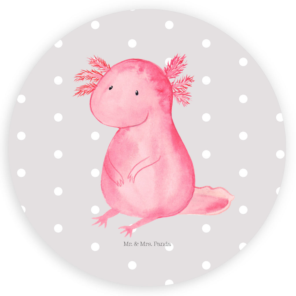 80mm Rund Aufkleber Axolotl Sticker, Aufkleber, Etikett, Axolotl, Molch, Axolot, vergnügt, fröhlich, zufrieden, Lebensstil, Weisheit, Lebensweisheit, Liebe, Freundin