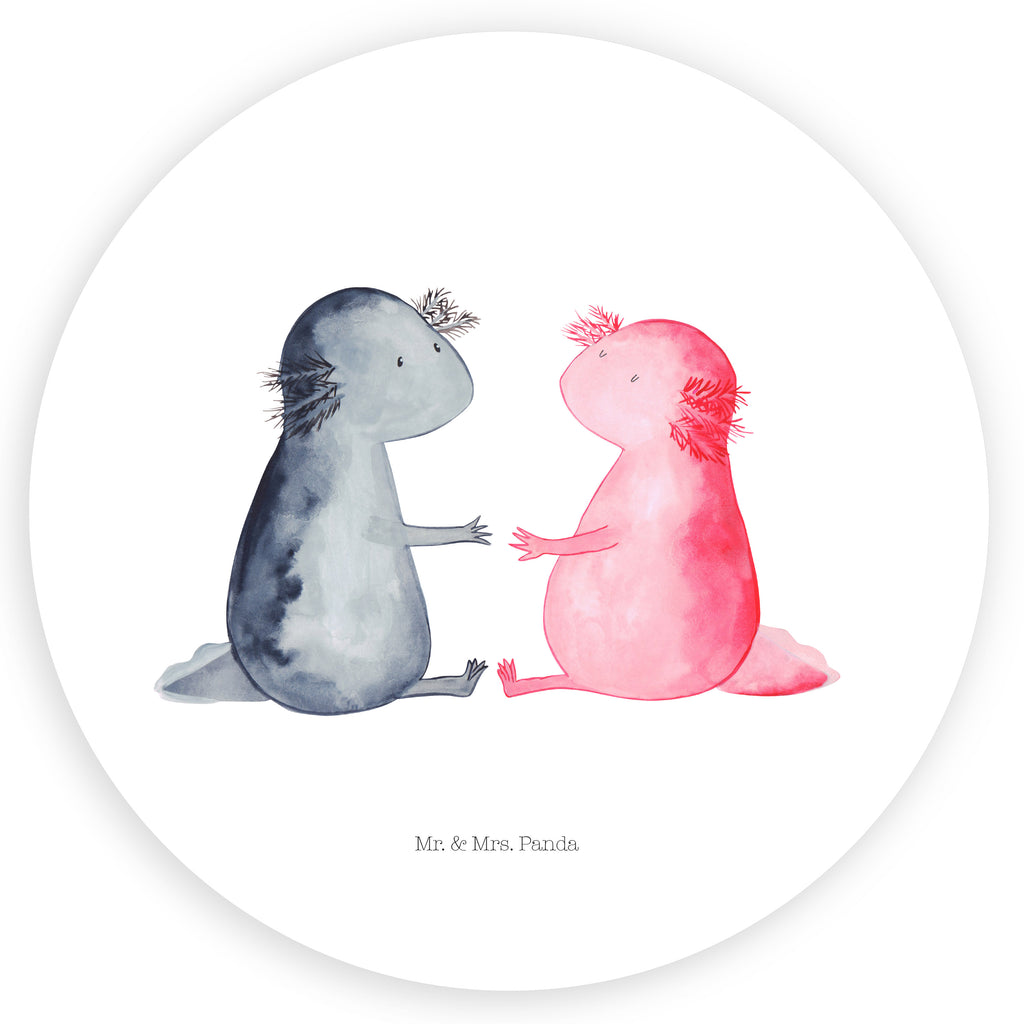 40mm Rund Aufkleber Axolotl Liebe Sticker, Aufkleber, Etikett, Axolotl, Molch, Axolot, Schwanzlurch, Lurch, Lurche, Liebe, große Liebe, Liebesbeweis, Freund, Verlobter, Ehemann, Jahrestag, Valentinstag