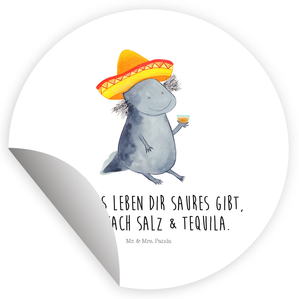 120mm Rund Aufkleber Axolotl Tequila Sticker, Aufkleber, Etikett, Kinder, rund, Axolotl, Molch, Mexico, Mexiko, Sombrero, Zitrone, Tequila, Motivation, Spruch, Schwanzlurch, Lurch, Lurche, Axolot, Feuerdrache, Feuersalamander