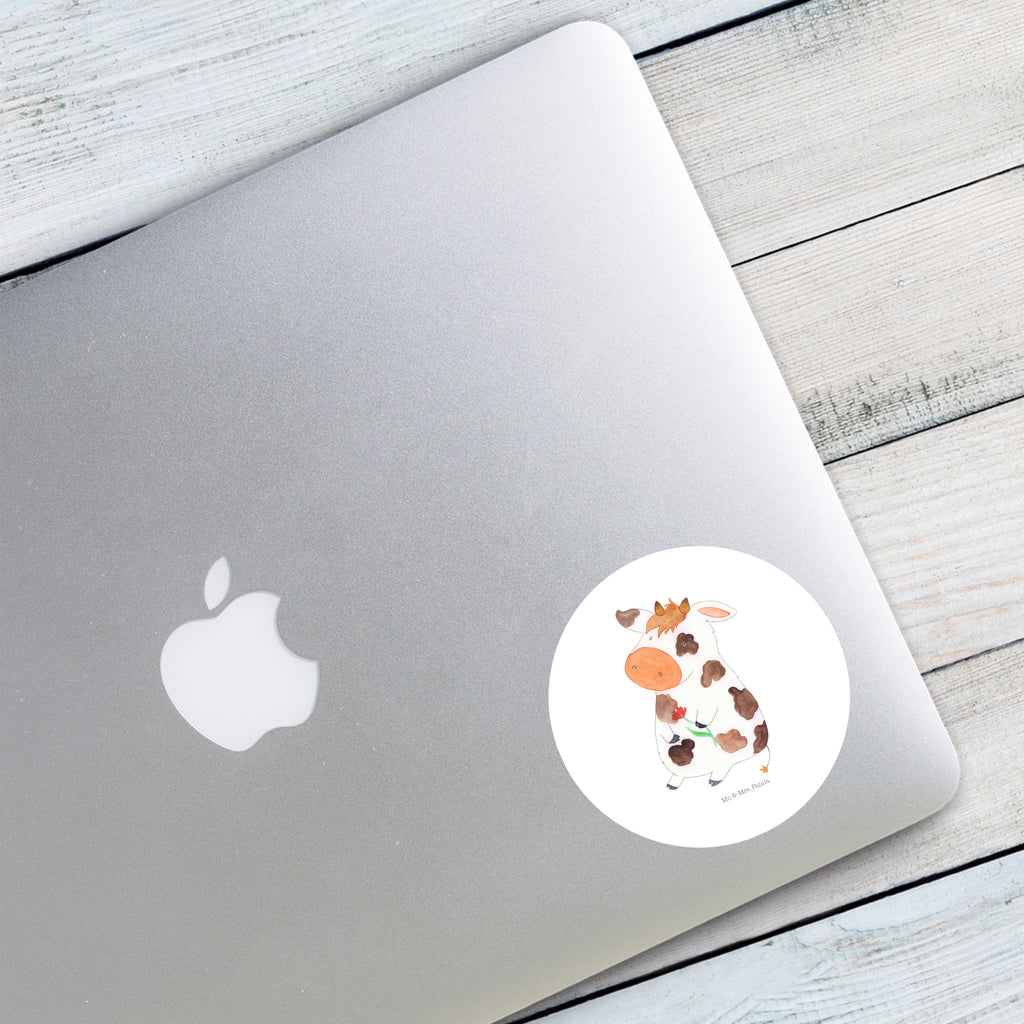 80mm Rund Aufkleber Kuh Sticker, Aufkleber, Etikett, Bauernhof, Hoftiere, Landwirt, Landwirtin, Kuh, Kühe, Träume, Flausen, Spruch, Magie, Motivtion, Hof, Milch, Milchkuh