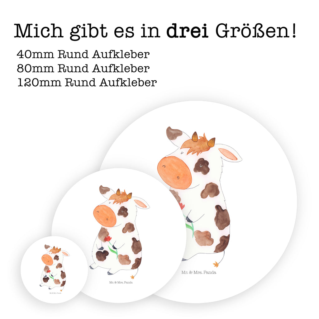 80mm Rund Aufkleber Kuh Sticker, Aufkleber, Etikett, Bauernhof, Hoftiere, Landwirt, Landwirtin, Kuh, Kühe, Träume, Flausen, Spruch, Magie, Motivtion, Hof, Milch, Milchkuh