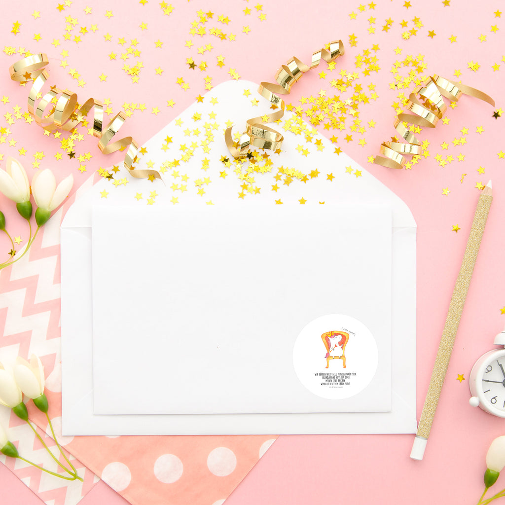 40mm Rund Aufkleber Einhorn König Sticker, Aufkleber, Etikett, Einhorn, Einhörner, Einhorn Deko, Pegasus, Unicorn, König, Präsident, Bundeskanzler, Herrscher, Kaiser, Prinzessin, Krone