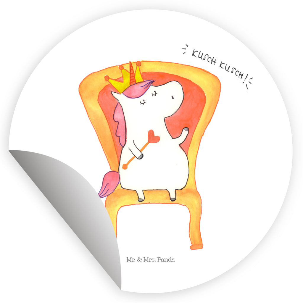 40mm Rund Aufkleber Einhorn König Sticker, Aufkleber, Etikett, Einhorn, Einhörner, Einhorn Deko, Pegasus, Unicorn, König, Präsident, Bundeskanzler, Herrscher, Kaiser, Prinzessin, Krone