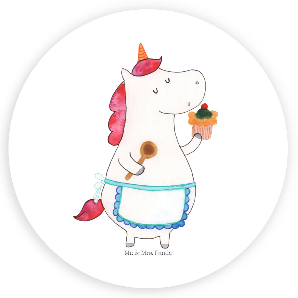40mm Rund Aufkleber Einhorn Küchenfee Sticker, Aufkleber, Etikett, Einhorn, Einhörner, Einhorn Deko, Pegasus, Unicorn, backen, Muffin, Motivation, Träumer, träumen, Bäckerin, Hobbykoch, Koch, Torte, Kuchen