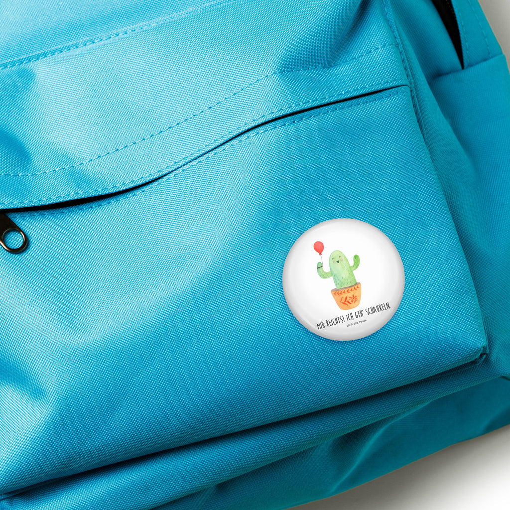 50mm Button Kaktus Luftballon 50mm Button, Button, Pin, Anstecknadel, Kaktus, Kakteen, Luftballon, Neustart, Freude, Büro, Stress, Büroalltag, Freundin, Freund, Ausbildung, Prüfung