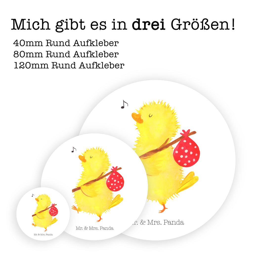 40mm Rund Aufkleber Küken Wanderer Sticker, Aufkleber, Etikett, Ostern, Osterhase, Ostergeschenke, Osternest, Osterdeko, Geschenk zu Ostern, Küken, Osterei, Ostereier, Ei, Frühlingsgefühle, Freude, Grüße, liebe Grüße, Frohe Ostern, Ostergrüße, Flausen, Wunder, Reisen, Weltenbummler, Zeit, Zeitmanagement, Backpacker
