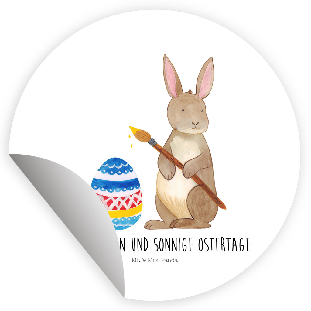 40mm Rund Aufkleber Hase Eiermalen Sticker, Aufkleber, Etikett, Ostern, Osterhase, Ostergeschenke, Osternest, Osterdeko, Geschenk zu Ostern, Frohe Ostern, Ostergrüße, Osterblume, Osterei, bemalte Ostereier, Hase, Kaninchen, Eiermalen