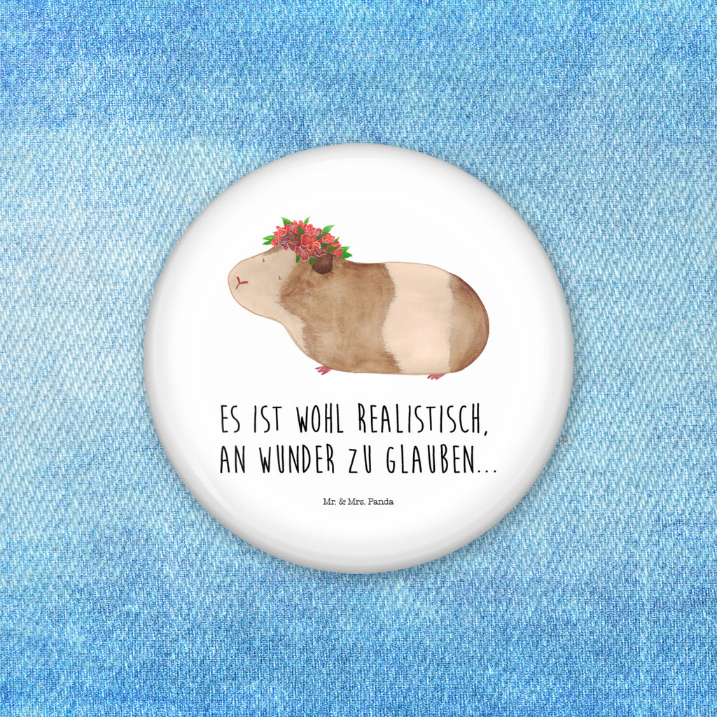50mm Button Meerschweinchen weise 50mm Button, Button, Pin, Anstecknadel, Tiermotive, Gute Laune, lustige Sprüche, Tiere, Meerschweinchen, Meerie, Meeries, Wunder, Blumenkind, Realität, Spruch, Weisheit, Motivation, Wunderland