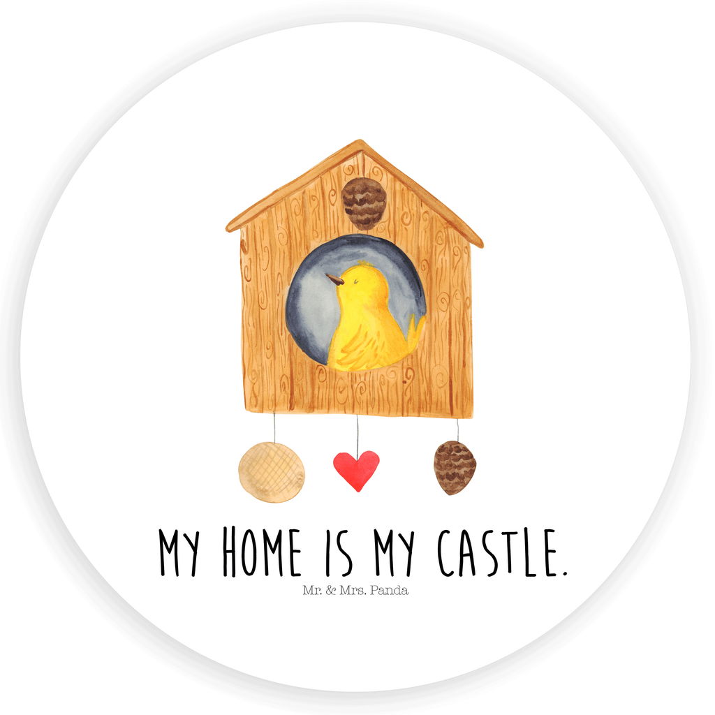 40mm Rund Aufkleber Vogelhaus Sticker, Aufkleber, Etikett, Tiermotive, Gute Laune, lustige Sprüche, Tiere, Vogel, Vögel, Vogelhaus, Vogelhäuschen, Home sweet home, Zuhause, Nest, Eigenheim, Familie, Wohnung, Haus, unser Haus, Lieblingsort, Castle
