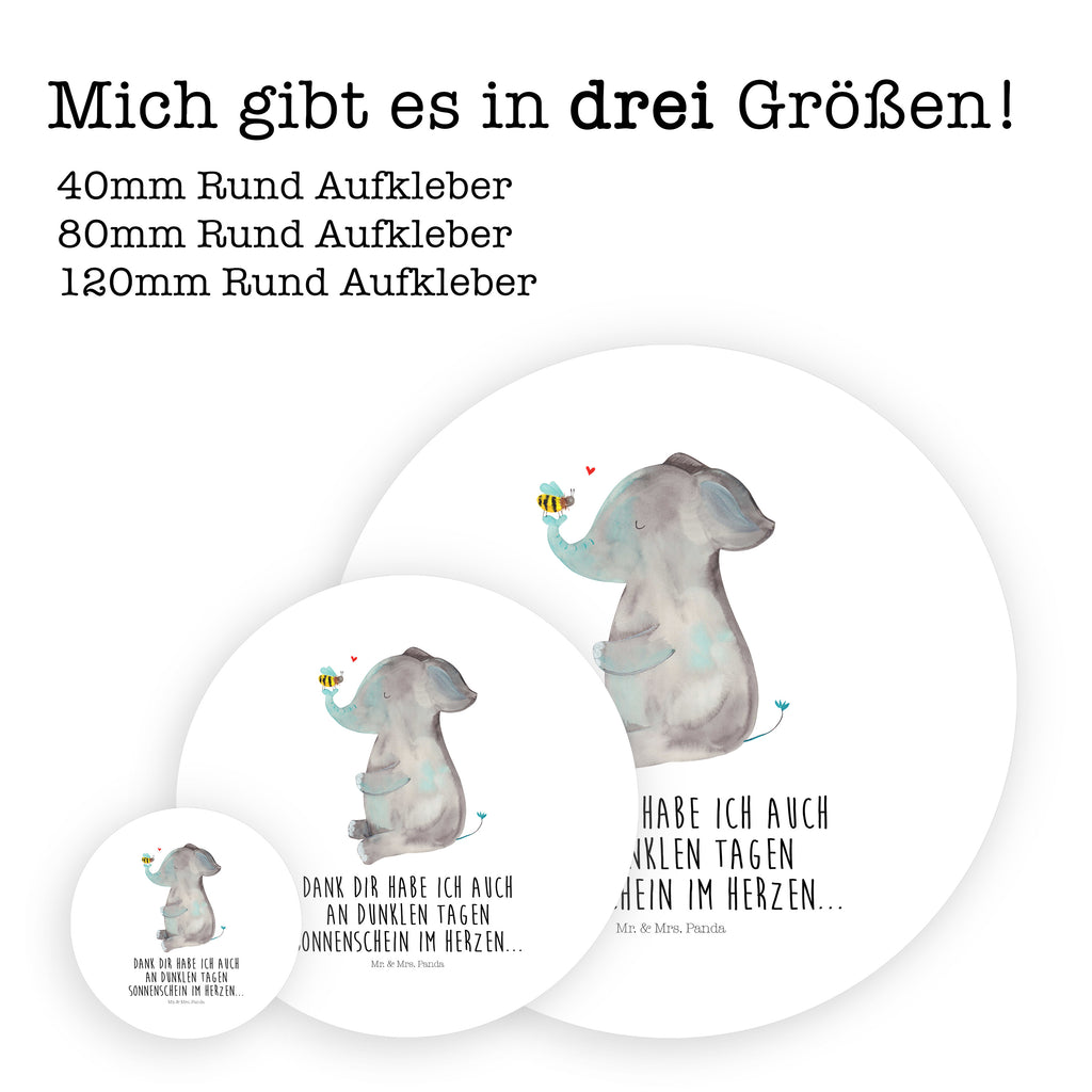 40mm Rund Aufkleber Elefant & Biene Sticker, Aufkleber, Etikett, Tiermotive, Gute Laune, lustige Sprüche, Tiere, Elefant, Biene, Liebe, Liebesbeweis, Jahrestag, Liebesgeschenk, Heiratsantrag, Hochzeitsgeschenk, Liebesspruch