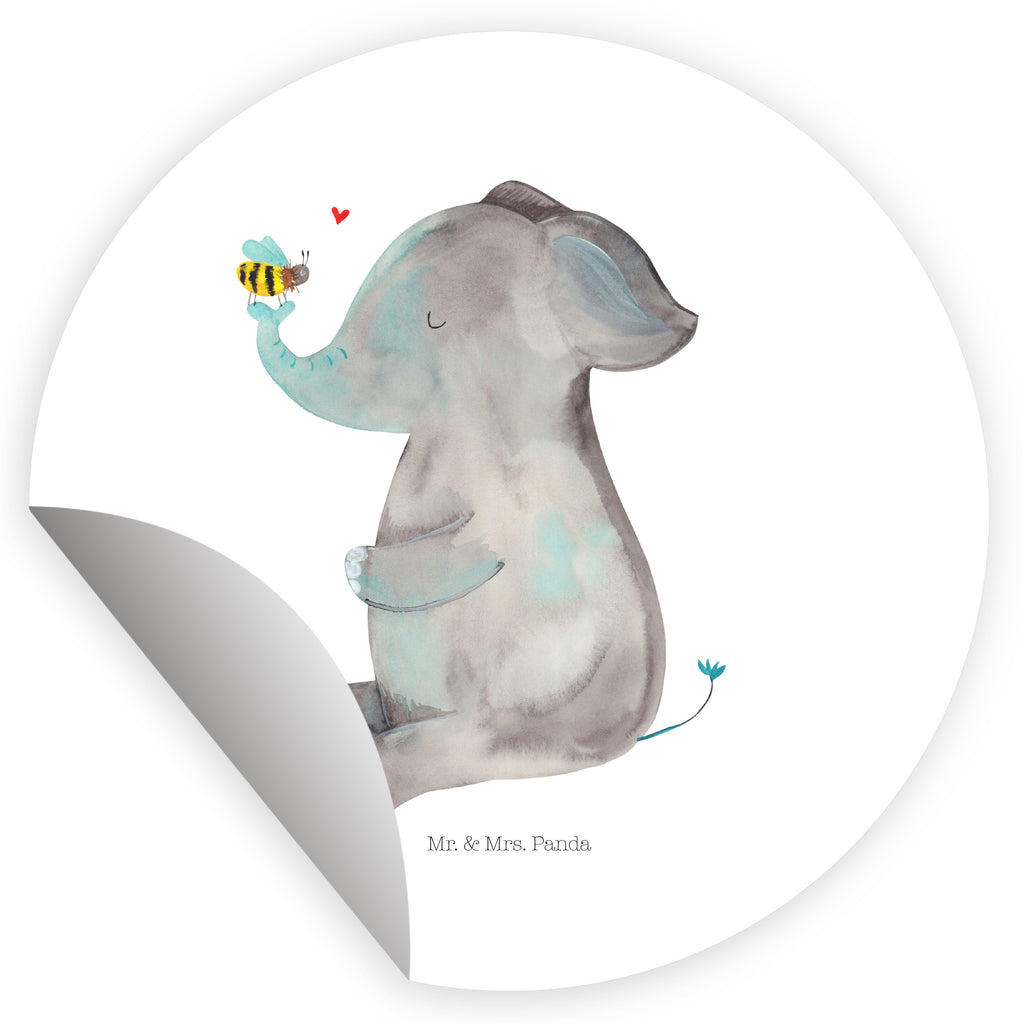 40mm Rund Aufkleber Elefant & Biene Sticker, Aufkleber, Etikett, Tiermotive, Gute Laune, lustige Sprüche, Tiere, Elefant, Biene, Liebe, Liebesbeweis, Jahrestag, Liebesgeschenk, Heiratsantrag, Hochzeitsgeschenk, Liebesspruch