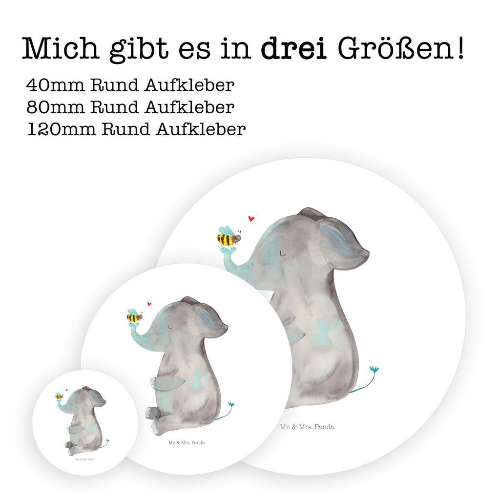 40mm Rund Aufkleber Elefant & Biene Sticker, Aufkleber, Etikett, Tiermotive, Gute Laune, lustige Sprüche, Tiere, Elefant, Biene, Liebe, Liebesbeweis, Jahrestag, Liebesgeschenk, Heiratsantrag, Hochzeitsgeschenk, Liebesspruch