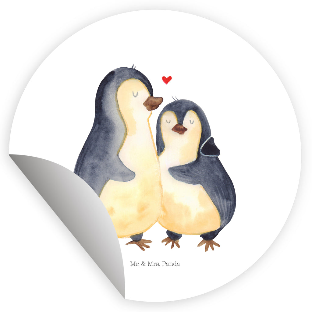 120mm Rund Aufkleber Pinguin umarmend Sticker, Aufkleber, Etikett, Kinder, rund, Pinguin, Liebe, Liebespaar, Liebesbeweis, Liebesgeschenk, Verlobung, Jahrestag, Hochzeitstag, Hochzeit, Hochzeitsgeschenk