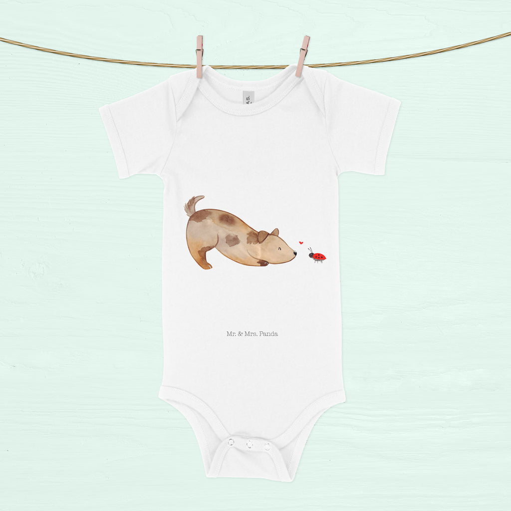Organic Baby Body Hund Marienkäfer Babykleidung, Babystrampler, Strampler, Wickelbody, Baby Erstausstattung, Junge, Mädchen, Hund, Hundemotiv, Haustier, Hunderasse, Tierliebhaber, Hundebesitzer, Sprüche, Hunde, Hundespruch, Marienkäfer, Mischling, Mischlinghund