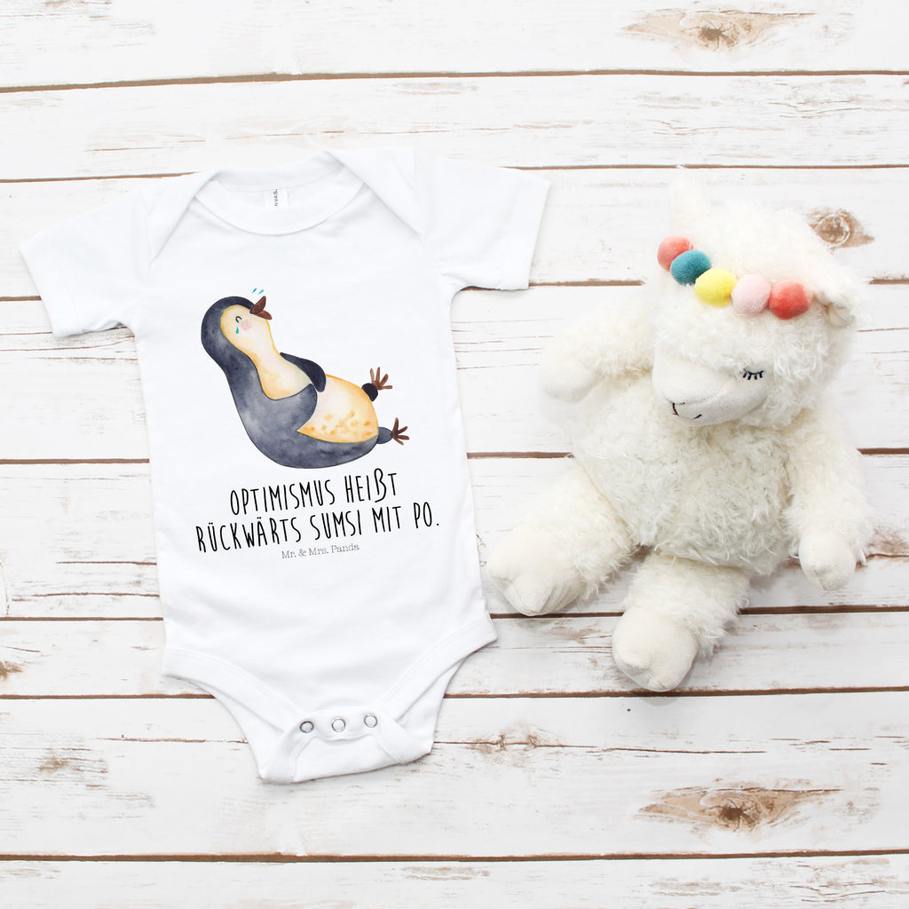 Organic Baby Body Pinguin lachend Babykleidung, Babystrampler, Strampler, Wickelbody, Baby Erstausstattung, Junge, Mädchen, Pinguin, Pinguine, lustiger Spruch, Optimismus, Fröhlich, Lachen, Humor, Fröhlichkeit