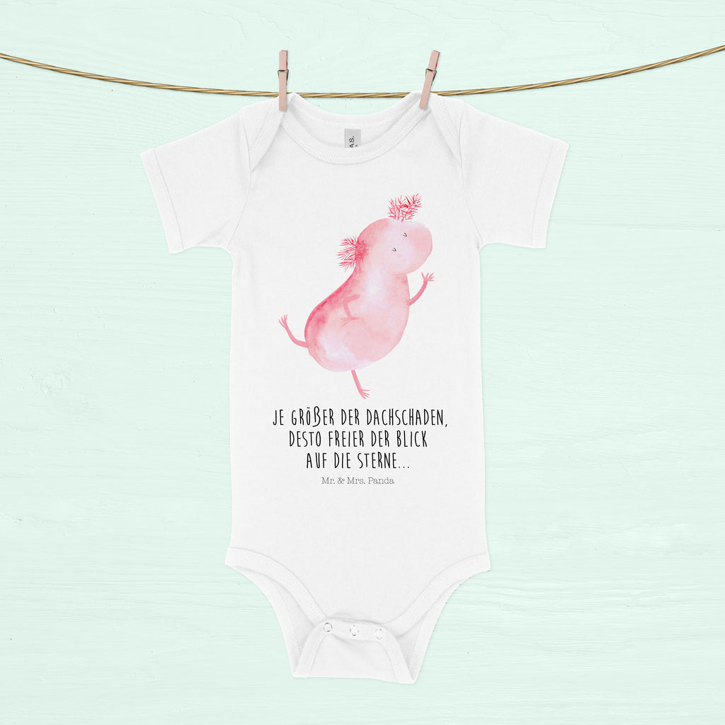 Organic Baby Body Axolotl tanzt Babykleidung, Babystrampler, Strampler, Wickelbody, Baby Erstausstattung, Junge, Mädchen, Axolotl, Molch, Axolot, Schwanzlurch, Lurch, Lurche, Dachschaden, Sterne, verrückt, Freundin, beste Freundin