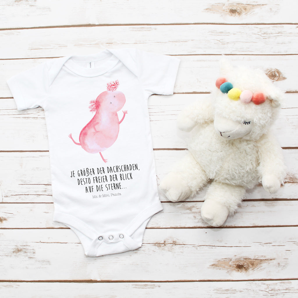 Organic Baby Body Axolotl tanzt Babykleidung, Babystrampler, Strampler, Wickelbody, Baby Erstausstattung, Junge, Mädchen, Axolotl, Molch, Axolot, Schwanzlurch, Lurch, Lurche, Dachschaden, Sterne, verrückt, Freundin, beste Freundin